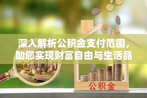文圣深入解析公积金支付范围，助您实现财富自由与生活品质提升