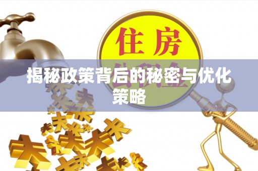 文圣揭秘政策背后的秘密与优化策略
