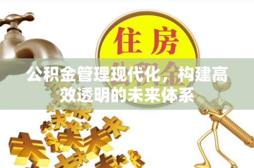 文圣公积金管理现代化，构建高效透明的未来体系