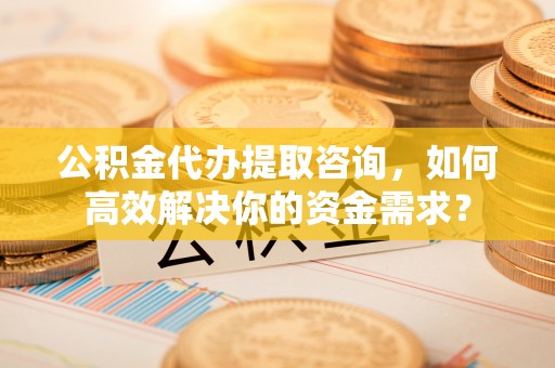 文圣公积金代办提取咨询，如何高效解决你的资金需求？
