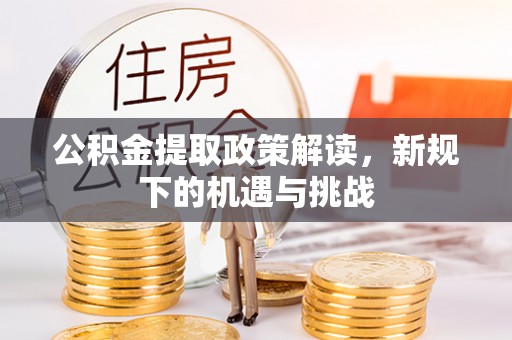 文圣公积金提取政策解读，新规下的机遇与挑战