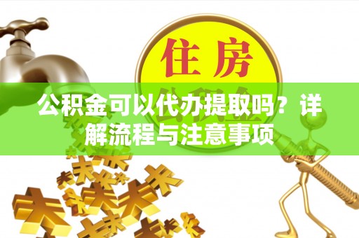 文圣公积金可以代办提取吗？详解流程与注意事项