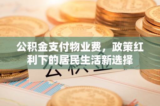 文圣公积金支付物业费，政策红利下的居民生活新选择