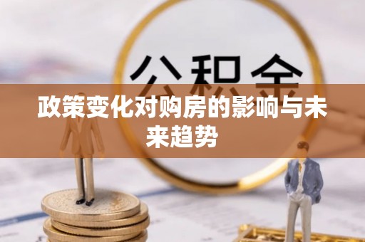 文圣政策变化对购房的影响与未来趋势