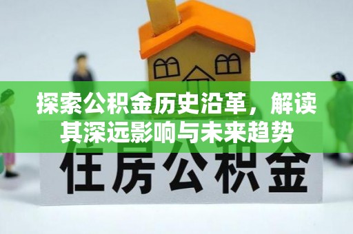 文圣探索公积金历史沿革，解读其深远影响与未来趋势