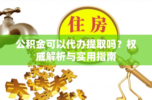文圣公积金可以代办提取吗？权威解析与实用指南