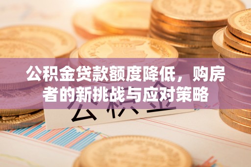 文圣公积金贷款额度降低，购房者的新挑战与应对策略