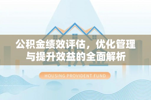 文圣公积金绩效评估，优化管理与提升效益的全面解析