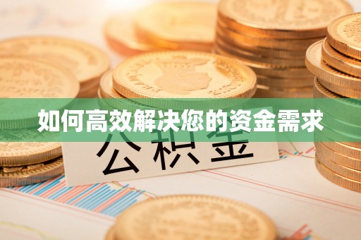 文圣如何高效解决您的资金需求